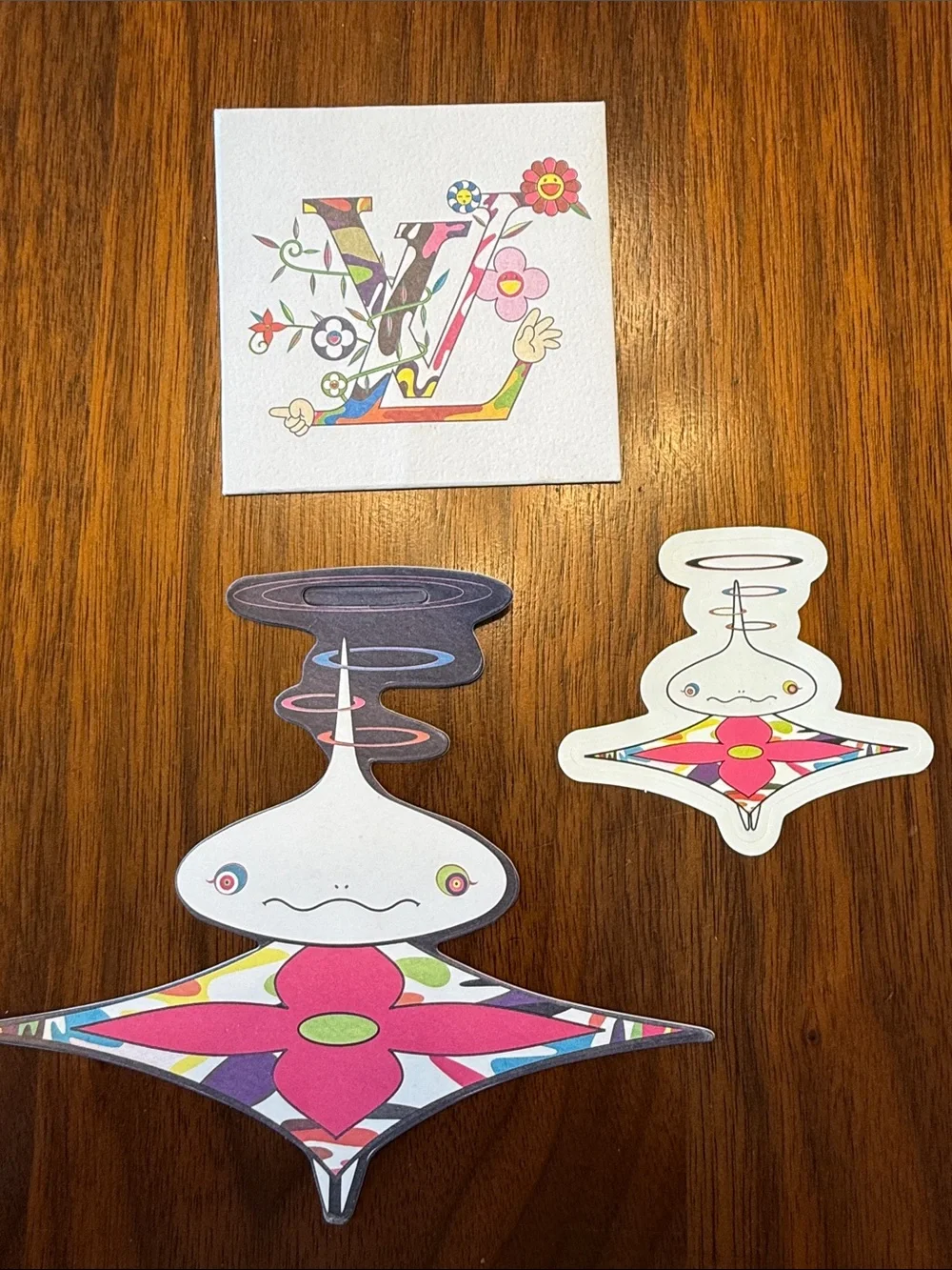 LVxTM Superflat Onion Head Alien Ornament and Sticker